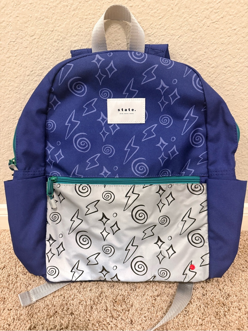 STATE Kids Backpack in Blue, Teal, Gray